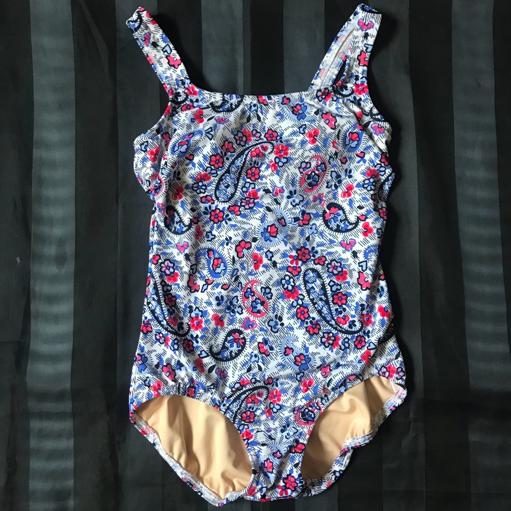 Flowery Pattern Bathing Suit